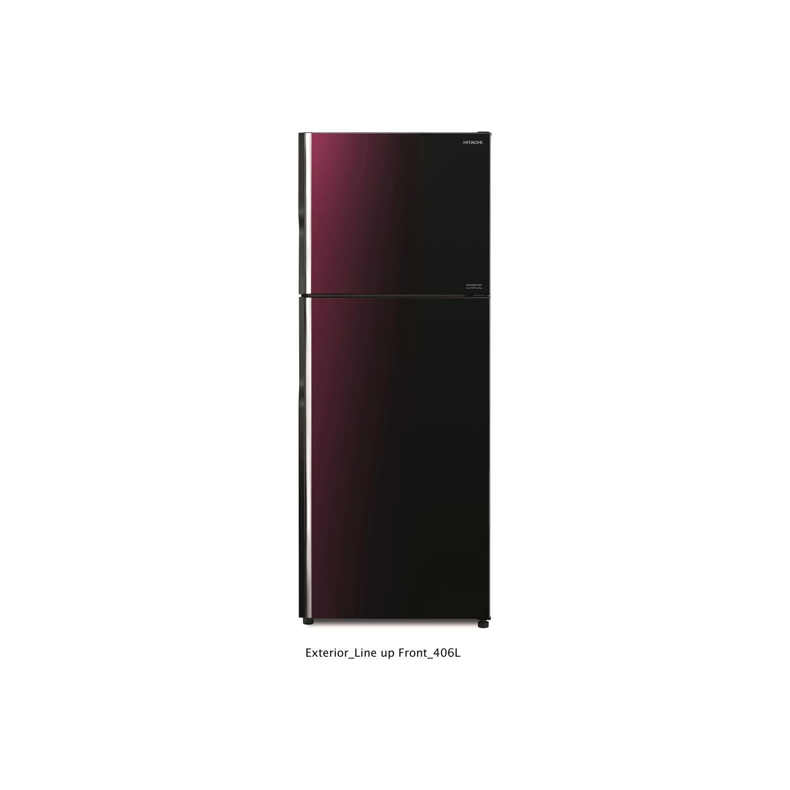 Hitachi 407L 2-Door Refrigerator R-VGX480PMS9 XRZ - Energy Efficient Fridge for Home, Kitchen, RV & Small Spaces