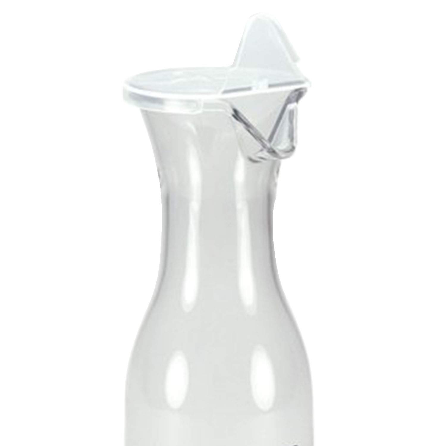 Tiger Chef 20oz Clear Acrylic Carafe with Spout & Lid - BPA Free Beverage Decanter for Wine, Juice, Water - 12 Pack - Perfect for Parties, Restaurants & Home Entertaining