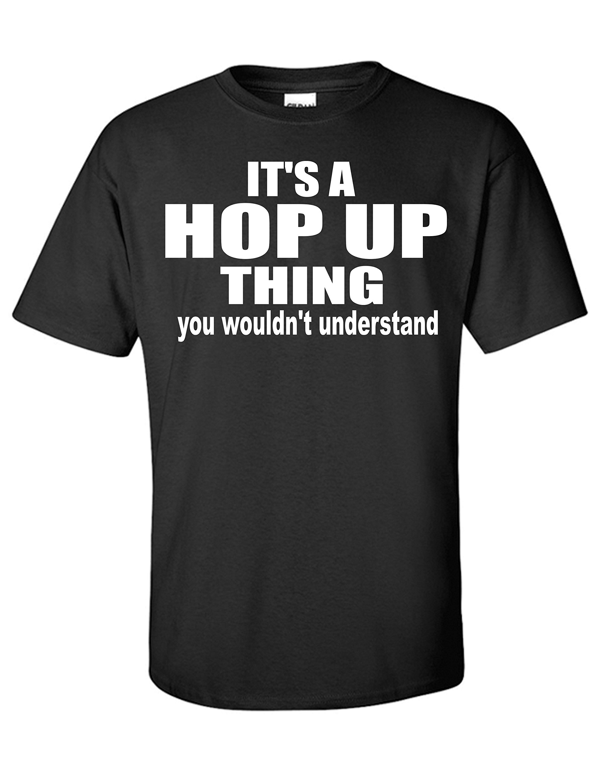STUFF WITH ATTITUDE HOP UP Black Graphic T-Shirt - Cool Casual Streetwear for Men & Women | Perfect for Concerts, Parties & Everyday Wear