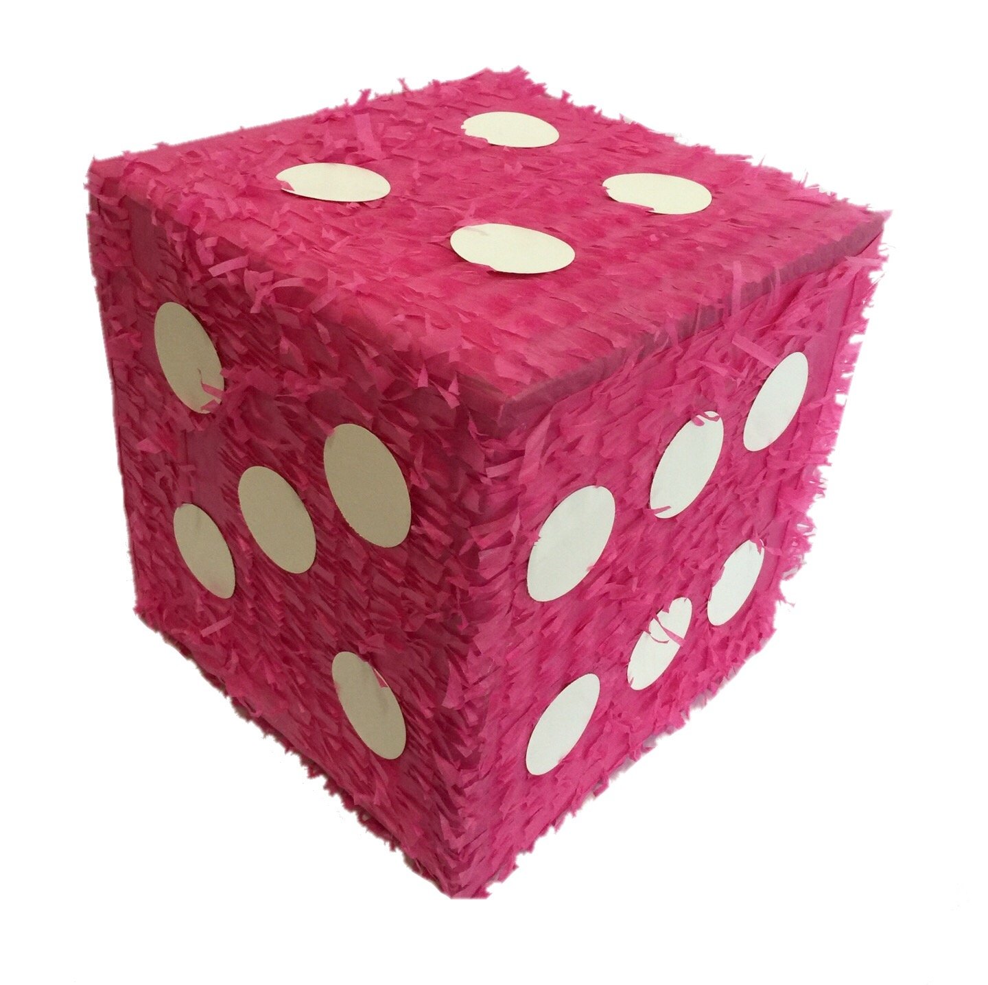 Hot Pink Dice Pinata for Poker & Birthday Party Decorations - Fun Casino Theme Party Supplies for Game Nights & Celebrations
