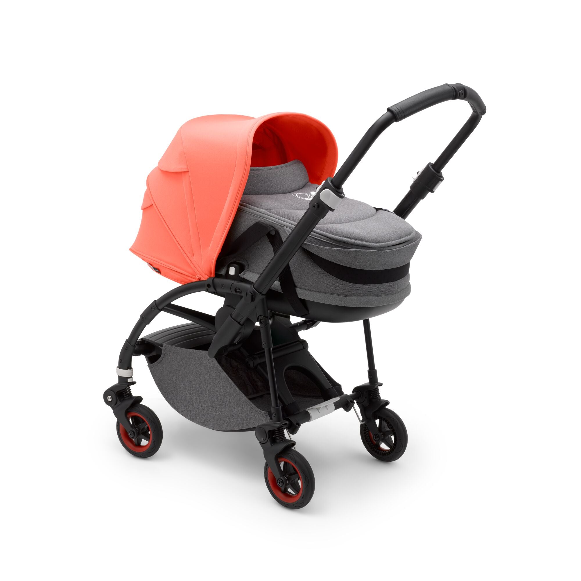 Bugaboo Bee 5 Stroller with Bassinet - Coral Limited Edition | Lightweight Compact Travel System for Newborns & Toddlers | Perfect for City Walks, Shopping & Air Travel