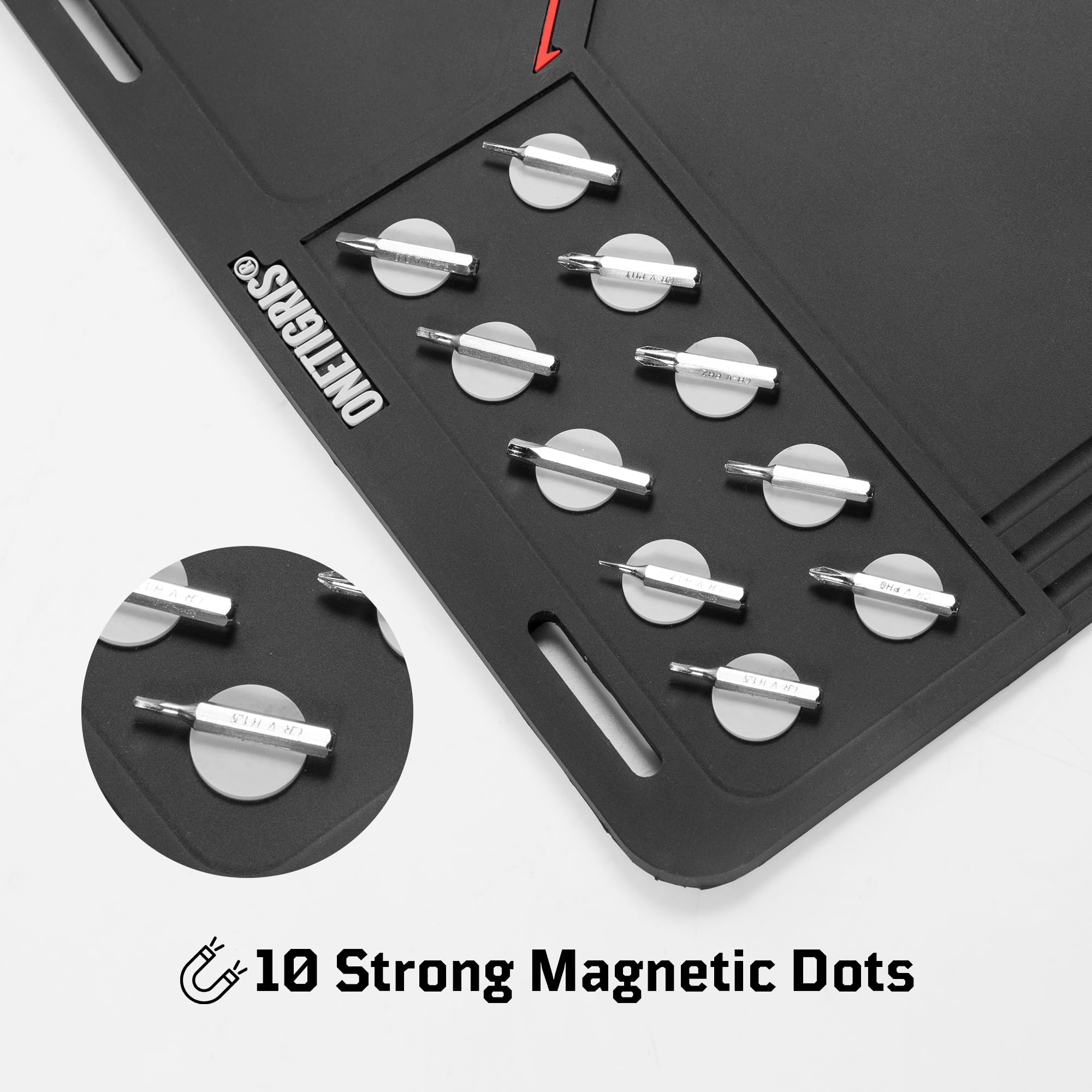 OneTigris Gun Cleaning Mat - Non-Slip, Oil Resistant with Magnetic Dots for Rifle & Pistol Maintenance | Perfect for Home, Range & Workshop Use