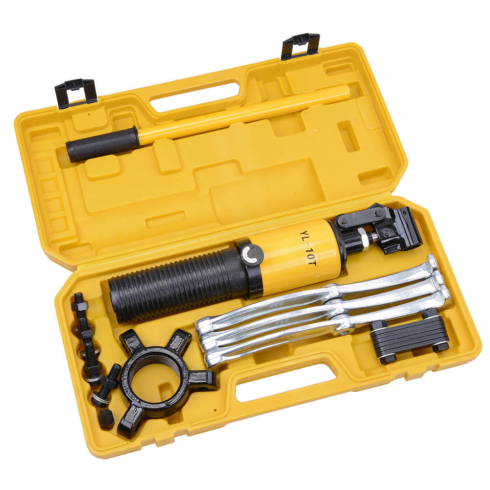 10 Ton Hydraulic Gear Puller Kit with 3 Jaw Changeable Puller & Storage Case - Perfect for Automotive Repairs, Machinery Maintenance, and Industrial Applications