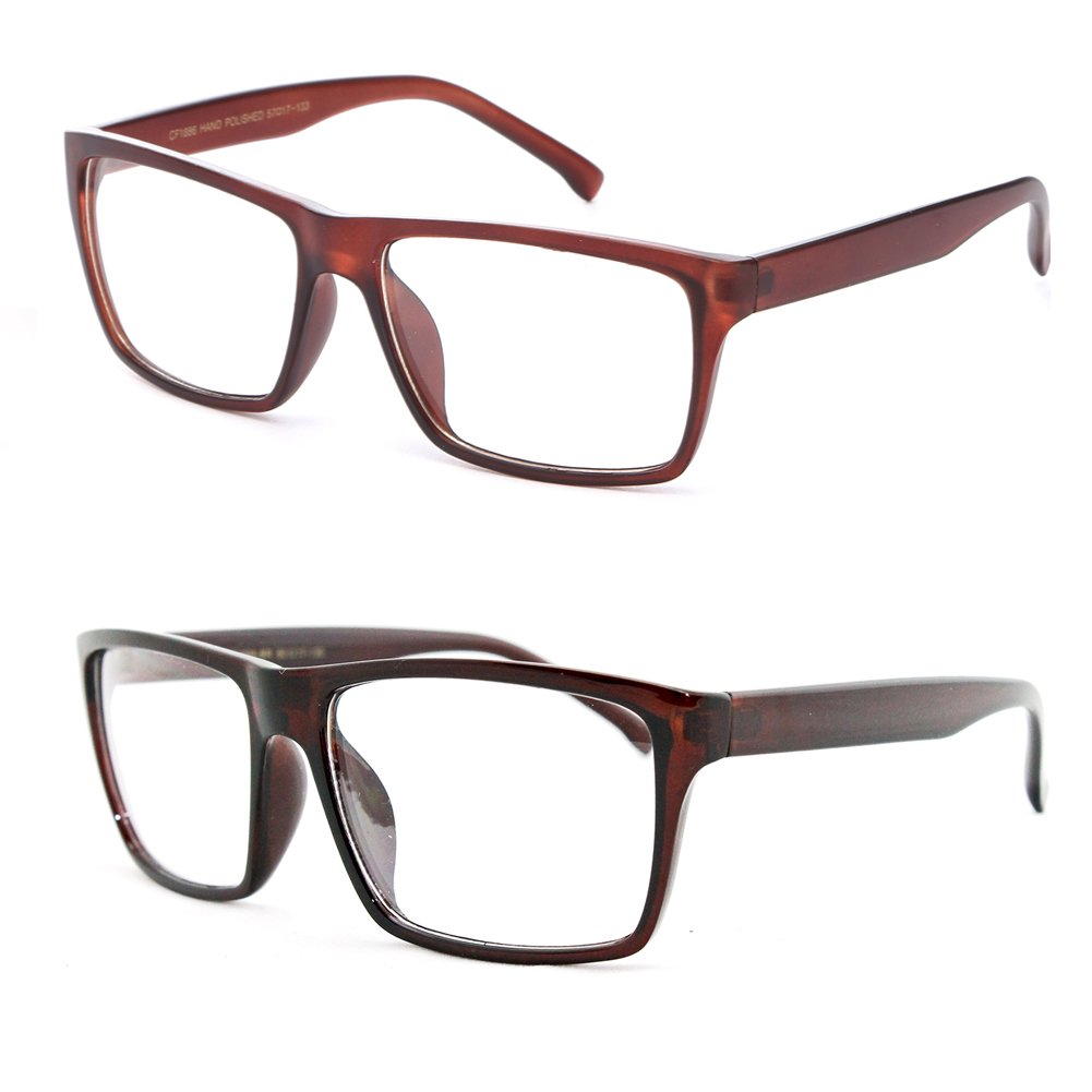 Classic Unisex Square Clear Lens Eyeglasses Frame for Men & Women - Perfect for Reading, Work, and Everyday Fashion