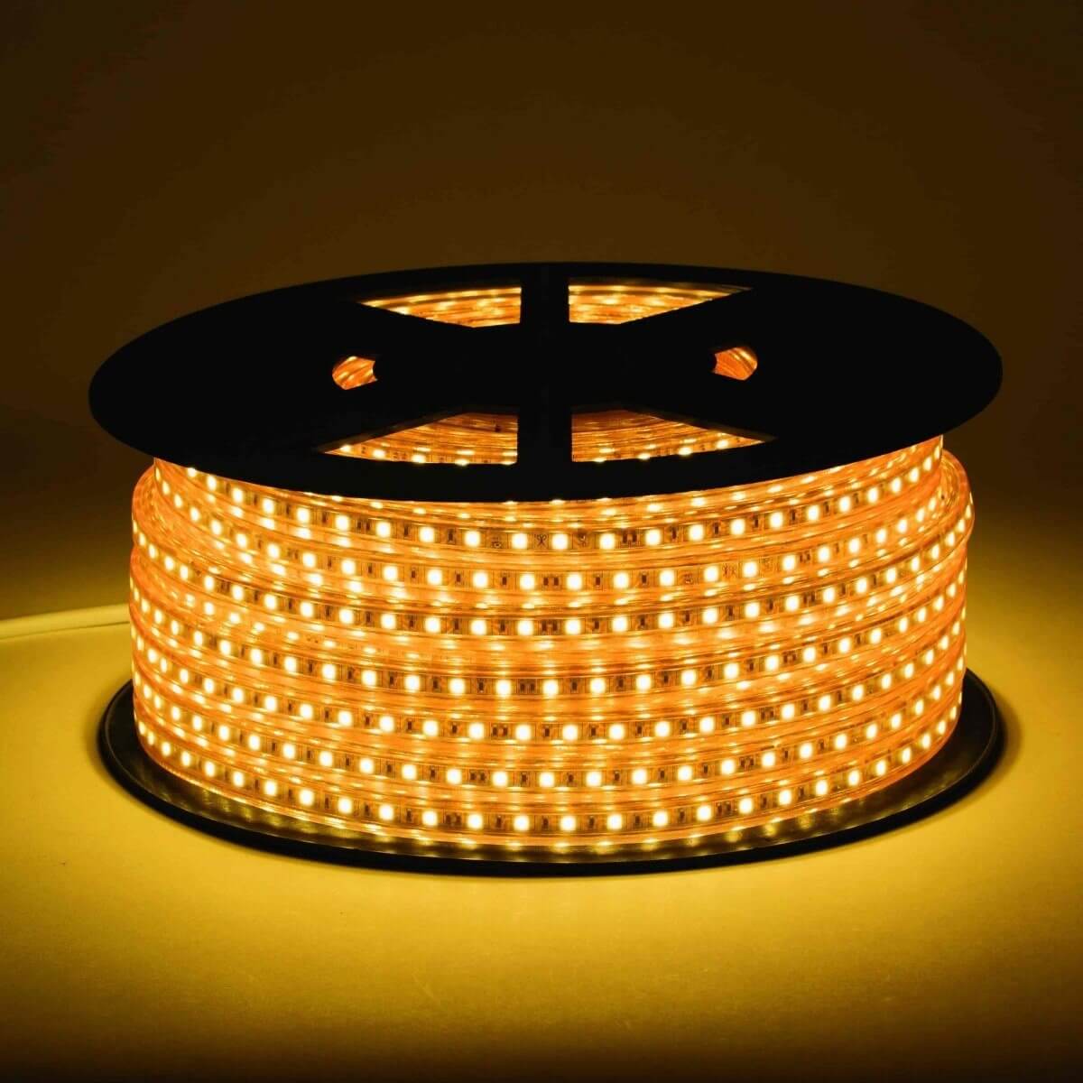120V LED Strip Lights - Antique Warm White (2200K) - Custom Length Cuts for Home Decor, Bedroom Lighting, and DIY Projects