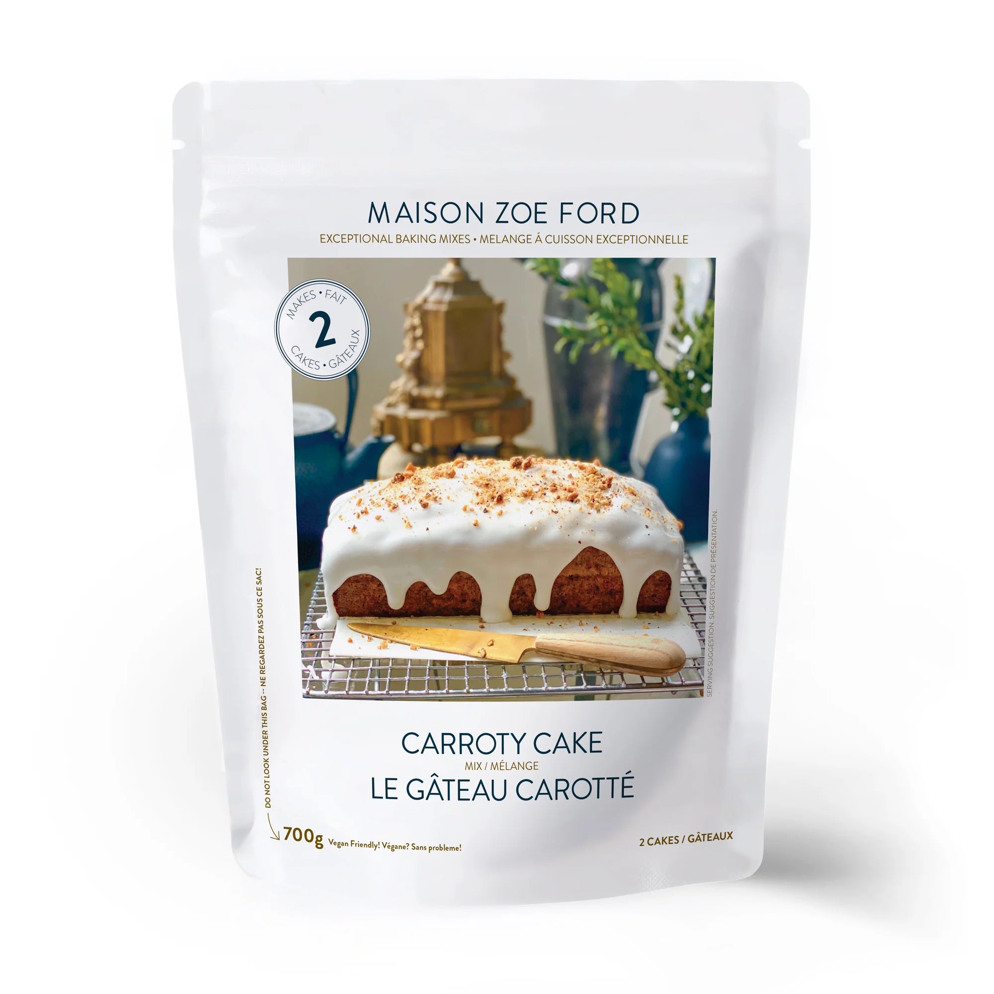 MAISON ZOE FORD Carrot Cake Mix - Easy Homemade Carrot Cake Baking Kit for Parties, Holidays & Family Gatherings