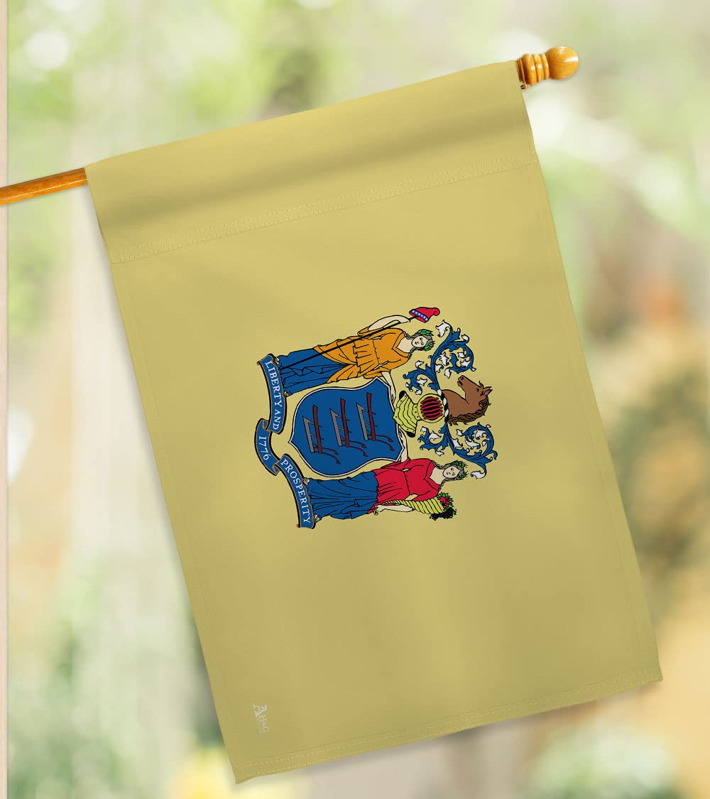 Americana Home & Garden New Jersey State Flag - Double-Sided USA Made House Banner for Yard, Garden & Porch Decor - Perfect for Patriotic Displays, Tailgating & Regional Pride