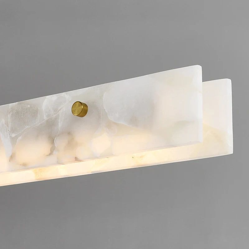 Spanish Marble LED Kitchen Island Dining Chandelier - Modern Pendant Light Fixture for Kitchen Counter, Breakfast Bar, and Dining Room Decor