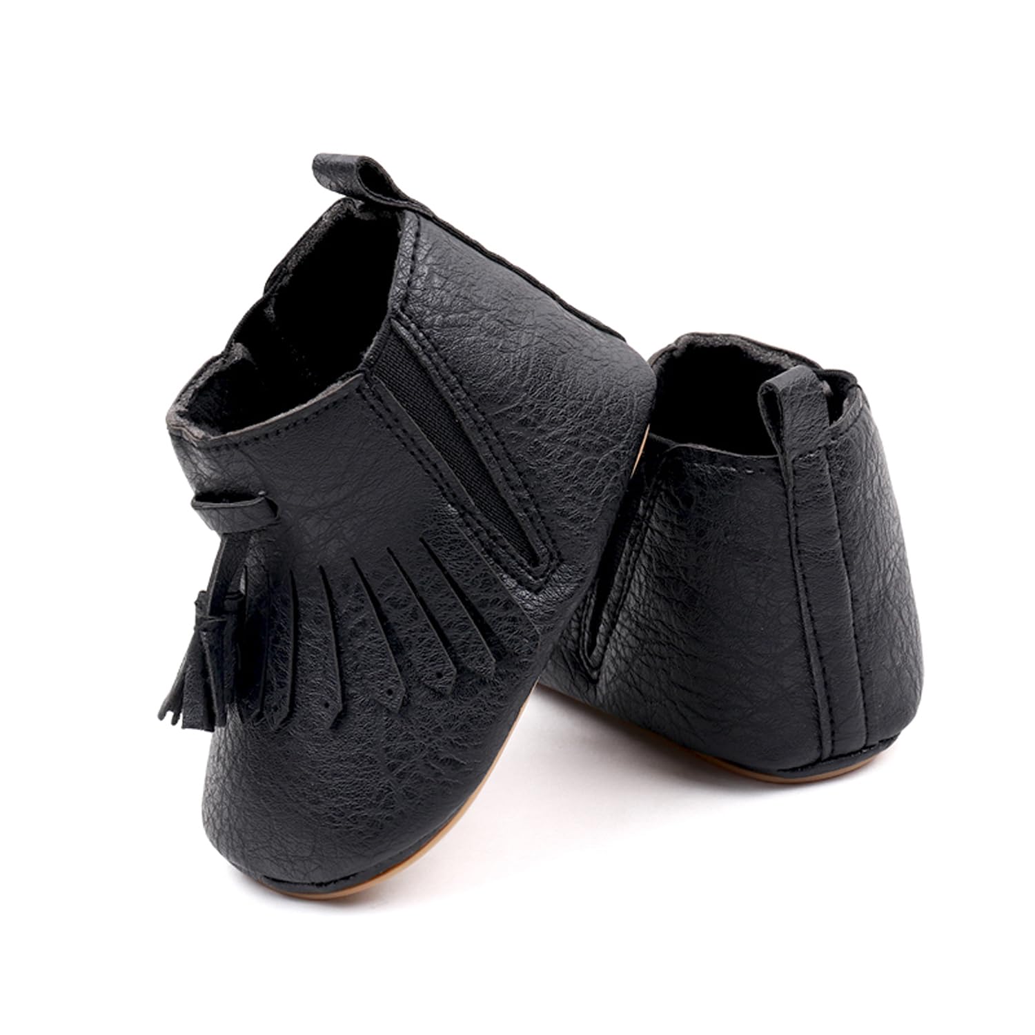 **Baby Girls Cowboy Boots with Tassels – Soft Leather Moccasins with Non-Slip Soles for Toddlers & Infants | Perfect for Playtime, Parties & Western-Themed Outfits**