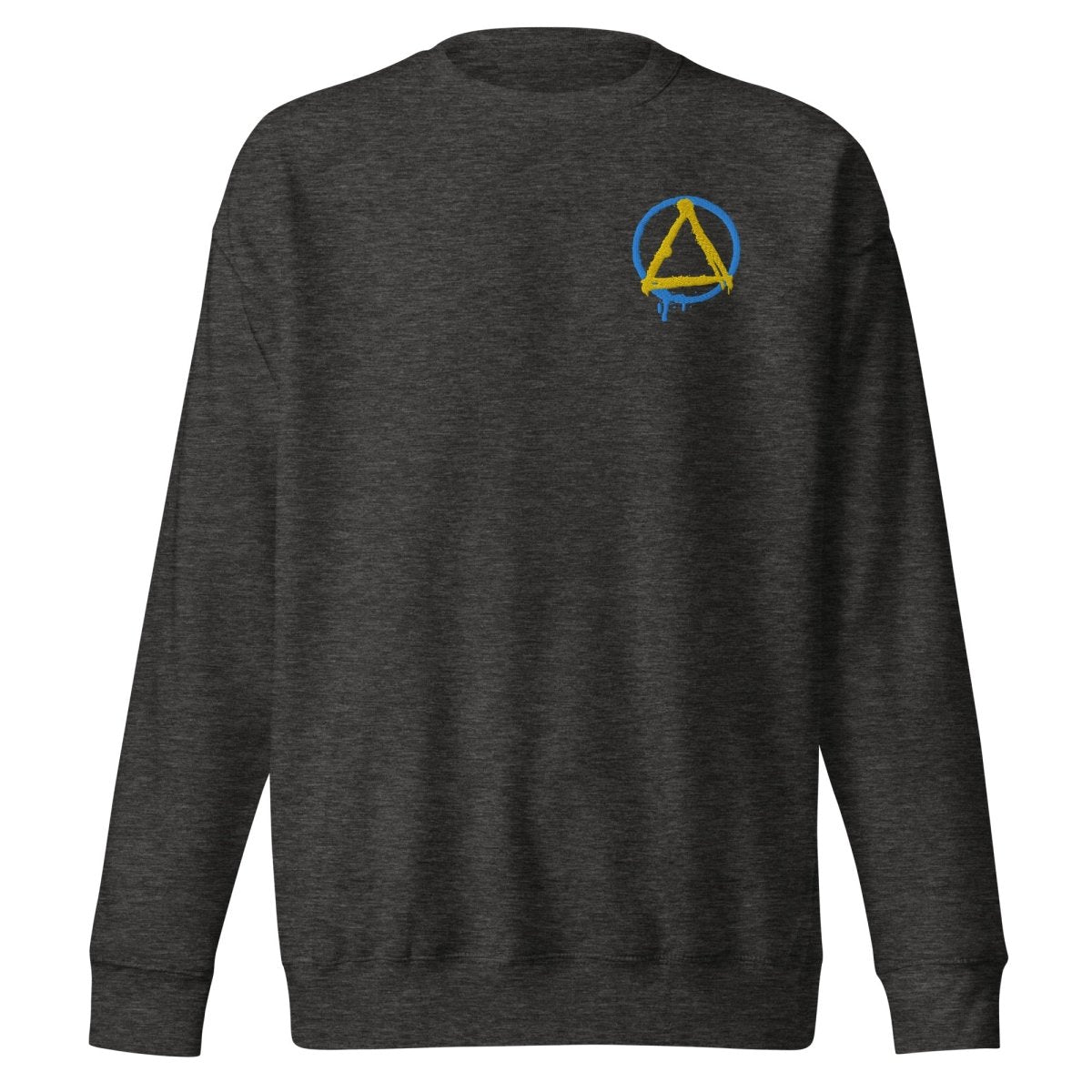 Graffiti Sobriety Symbol Unisex Premium Sweatshirt - Comfortable & Stylish Pullover for Men & Women - Perfect for Recovery Support, Casual Wear & Street Fashion