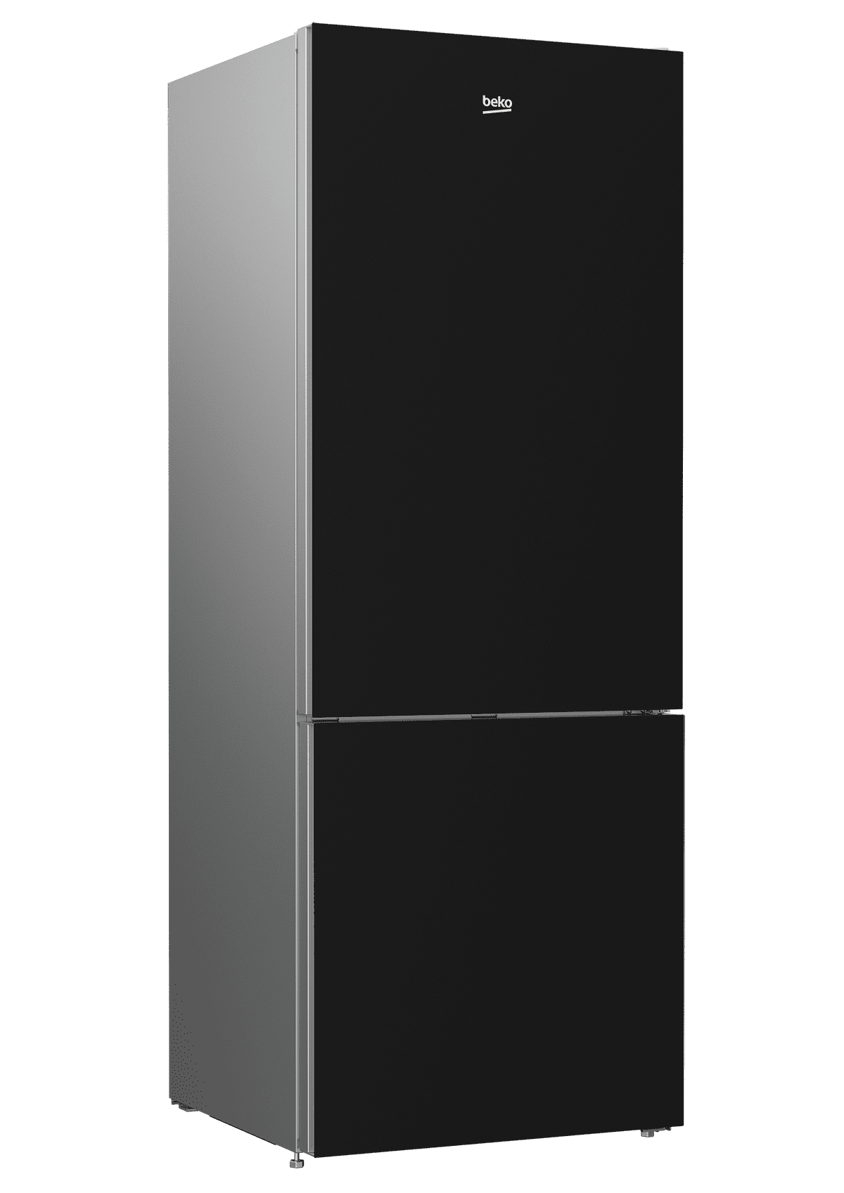 Beko BFBF2715GSIM 27 Inch Bottom Freezer Refrigerator with Auto Ice Maker - Black Glass Door - Energy Efficient Kitchen Appliance for Home & Restaurant Use