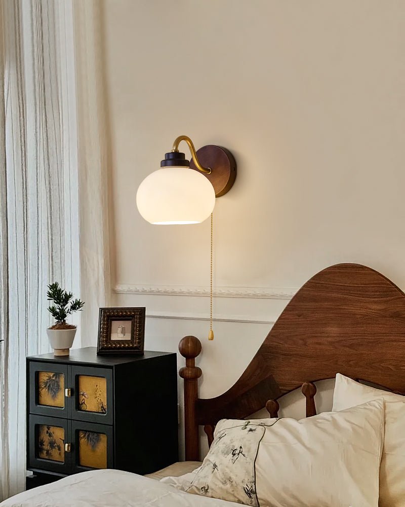Lumea Crest Wall Lamp - Modern LED Sconce Light Fixture for Bedroom, Living Room, Hallway - Dimmable Indoor Wall Lighting for Home Decor