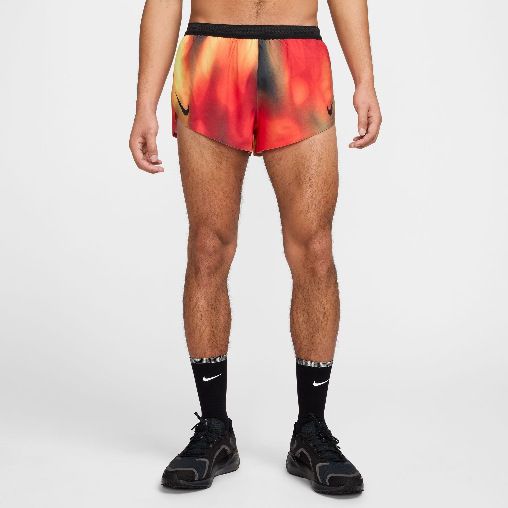 Men's AeroSwift Elite Dri-FIT Running Shorts - Lightweight Quick-Dry Athletic Shorts for Men (Lemon Twist/Crimson/Black) - Perfect for Jogging, Gym Workouts & Outdoor Sports