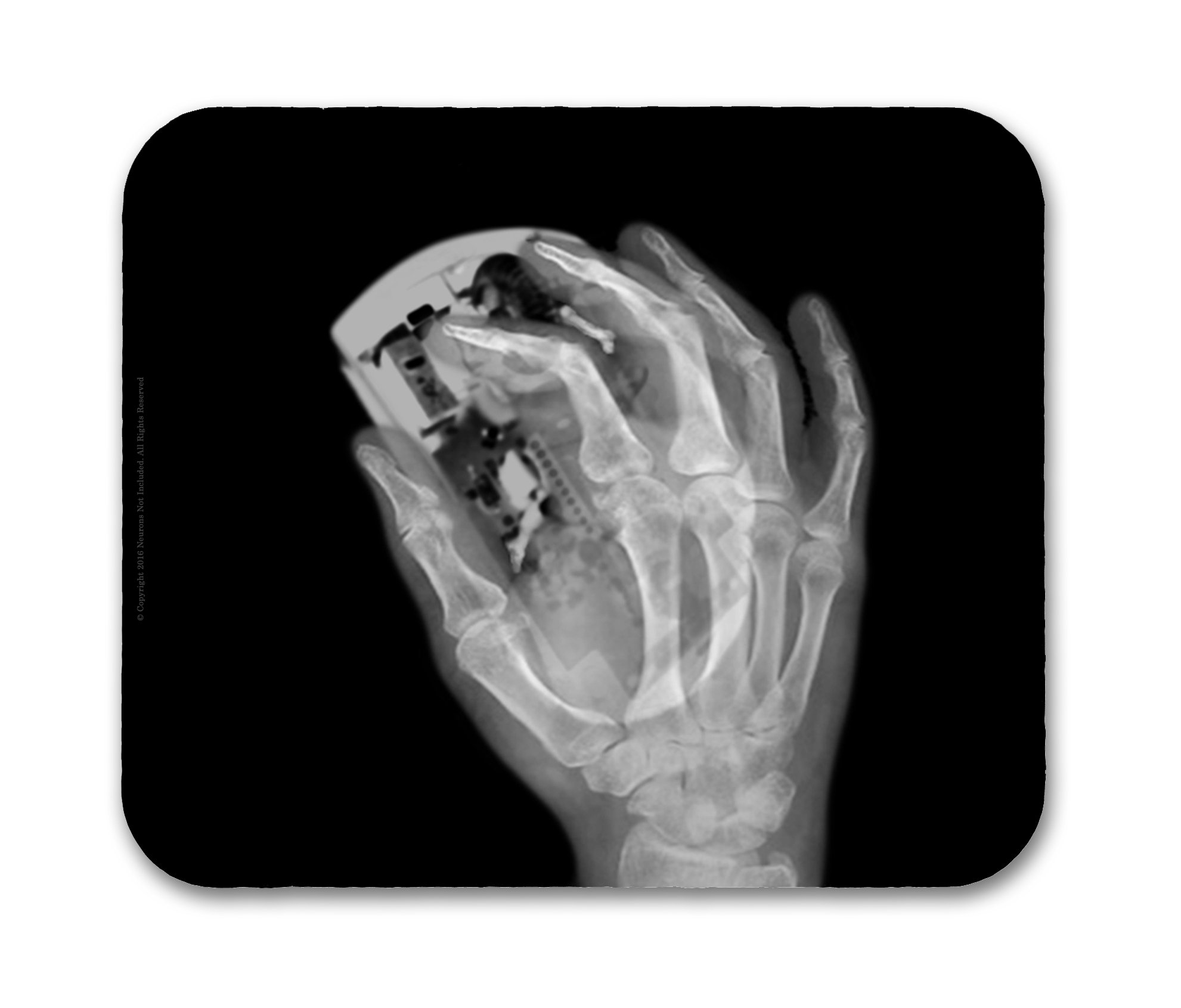 Unique X-ray Computer Mouse & Hand Design Mouse Pad - Non-Slip Gaming & Office Desk Mat for PC Laptop Workstation (Perfect for Gamers, Programmers & Office Professionals)