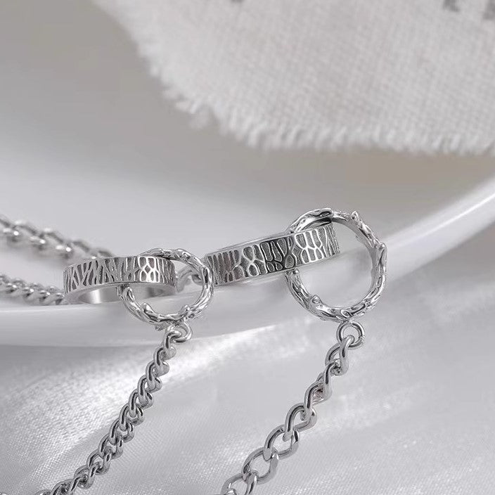 Valentine's Day Couple Bracelet Set - Romantic Link Chain Bracelets for Him and Her - Perfect Anniversary Gift for Boyfriend Girlfriend Couples - Date Night & Special Occasion Jewelry