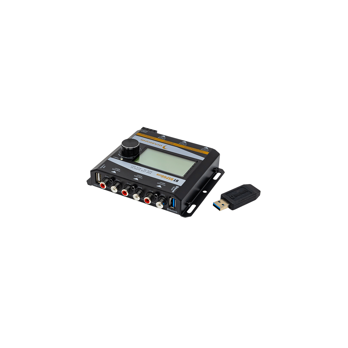 6 Channel Digital Signal Processor with Bluetooth & LCD Display - BTDSP66LCD - Perfect for Car Audio Systems, Home Theaters, and Professional Studio Setups