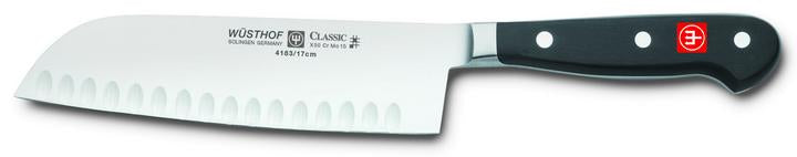 Premium 7-Inch Santoku Knife with Hollow Edge - Japanese Kitchen Knife for Slicing, Dicing & Chopping - Perfect for Home Chefs & Professional Cooking
