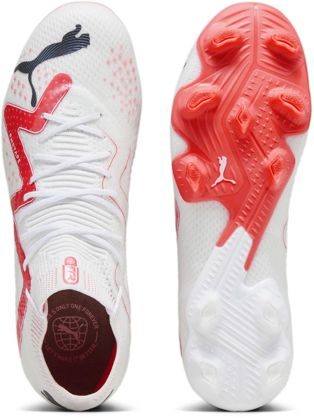 PUMA Women's Future Ultimate Firm Ground Soccer Cleats - White | Lightweight & Comfortable for Firm Ground Play | Perfect for Soccer Matches & Training