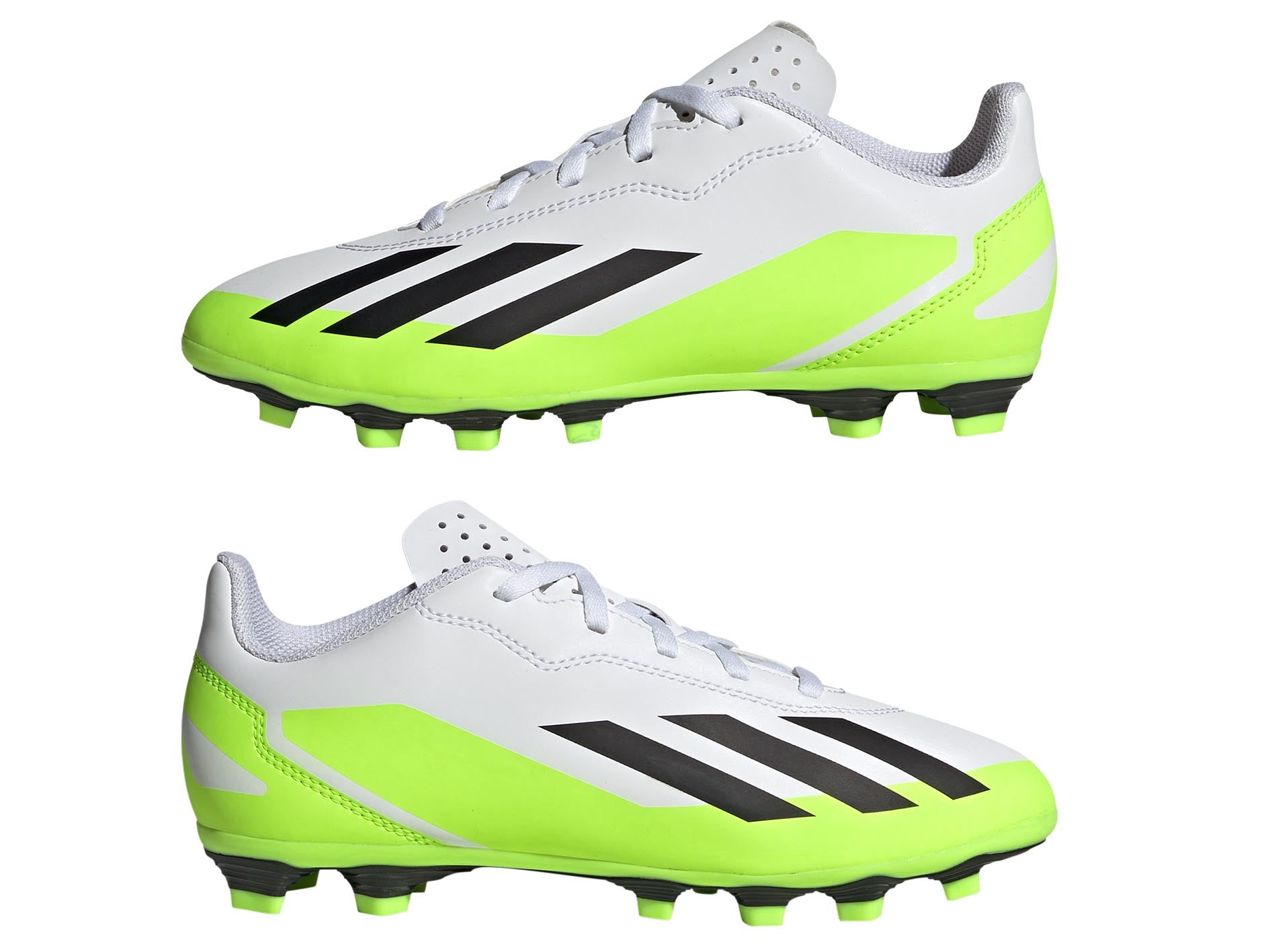 Adidas Kids XCrazyfast.4 FXG J Soccer Cleats - Lightweight Youth Football Shoes for Boys & Girls with Enhanced Traction - Perfect for Turf, Grass & Indoor Soccer Games