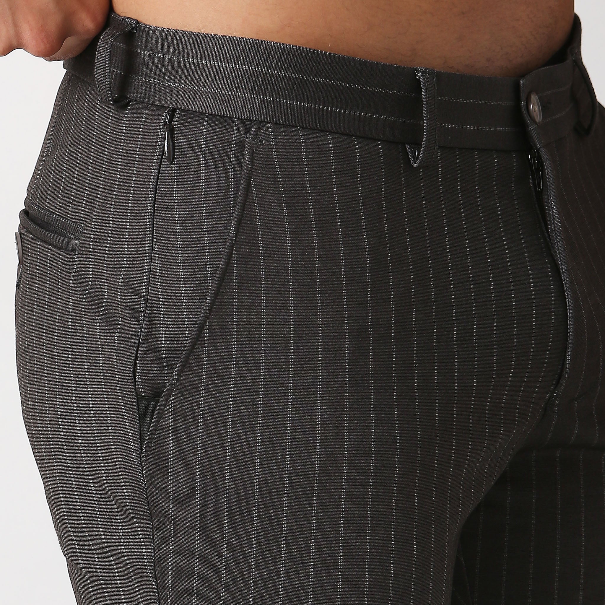 Women's Crop Flex™ Pants - Ultra Stretch Travel Yoga Pants with Secure Zip Pocket - Perfect for Yoga, Workouts & Casual Wear