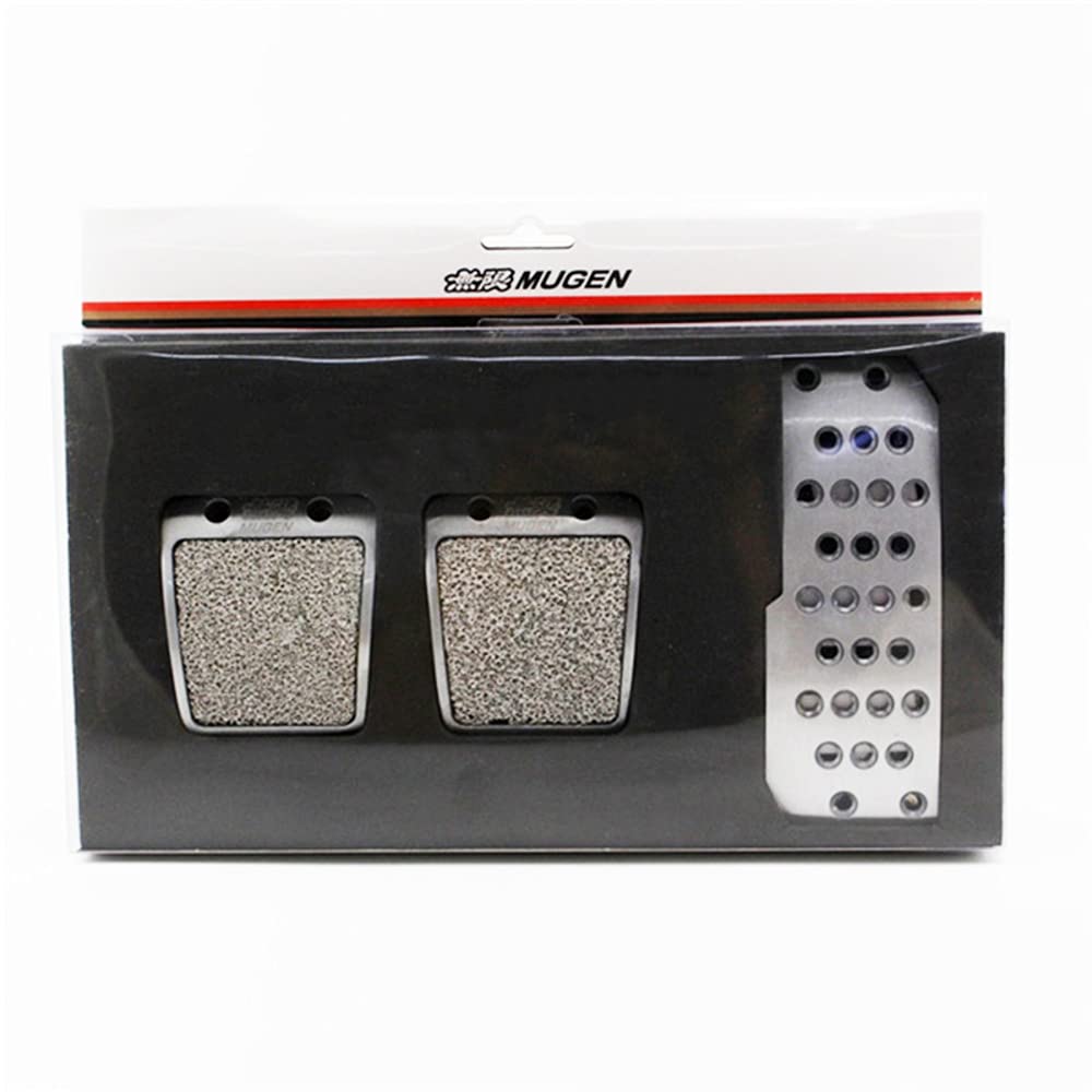Non-Slip Car Foot Rest Pedals - Manual Transmission Brake & Fuel Pedal Covers for Honda Accord, Civic, S2000, Del Sol, Fit, RSX, NSX - Anti-Slip JDM Style Accessories for Enhanced Driving Comfort & Safety
