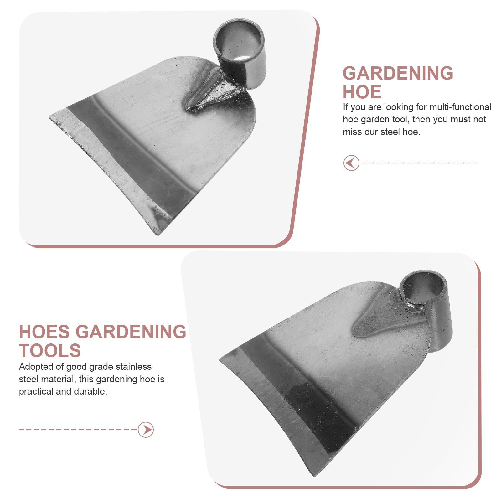 Balacoo Garden Hoe Head - Heavy Duty Digging & Trenching Tool for Gardening, Cultivator Replacement Head | Perfect for Weeding, Soil Aeration & Vegetable Garden Preparation