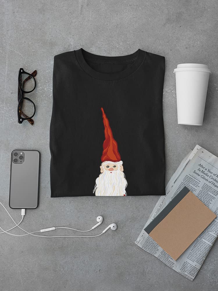 Red Gnome T-Shirt for Men - Funny Christmas Graphic Tee - Perfect for Holiday Parties & Gifts