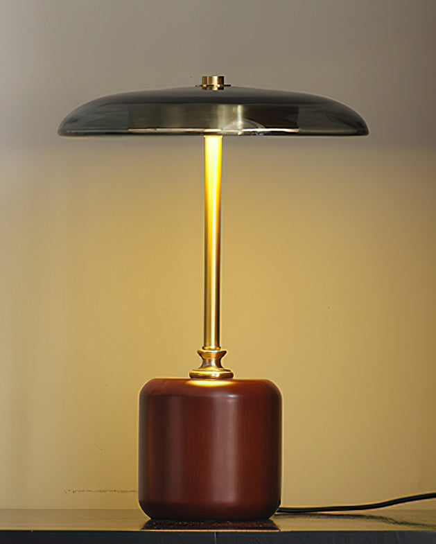 Alaula Modern LED Table Lamp with USB Port - Adjustable Brightness for Bedroom, Living Room & Office Desk Lighting