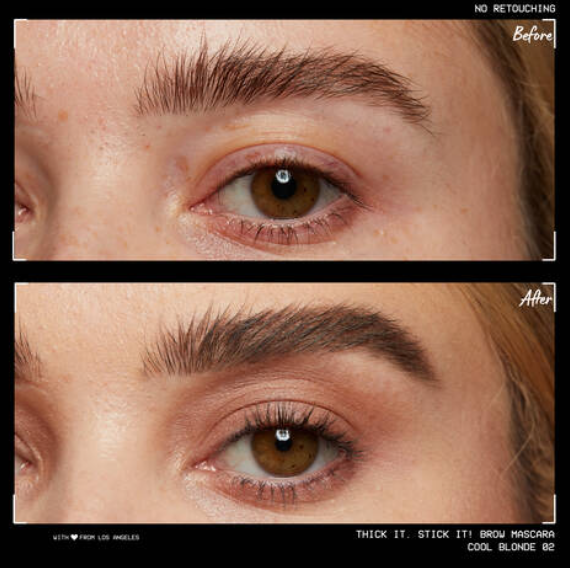 NYX Thick It Stick It Brow Mascara - Volumizing & Defining Eyebrow Gel for Full, Natural-Looking Brows - Perfect for Everyday Makeup and Bold Eyebrow Looks