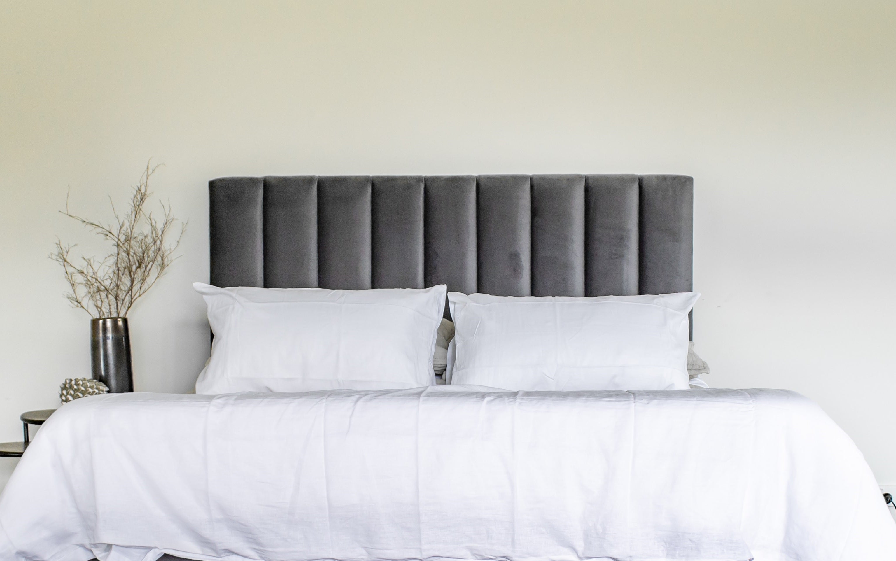 Luxury Chanel-Inspired Upholstered Headboard for Bedroom - Elegant Quilted Design, Queen Size, Perfect for Master Bedroom & Guest Room Decor