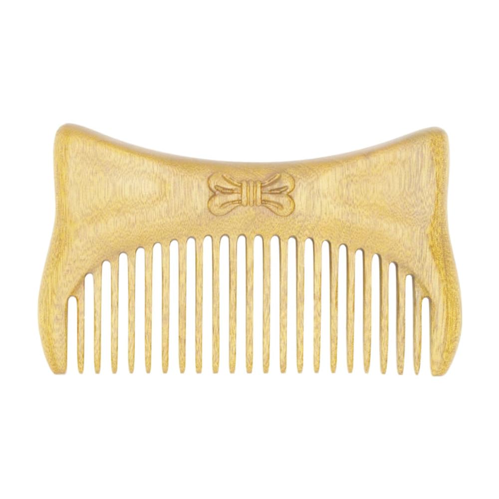 10cm Chinese Style Nanmu Wood Massage Comb - Handmade Wooden Hair Comb for Scalp Massage & Relaxation, Perfect for Stress Relief & Hair Care at Home or Salon