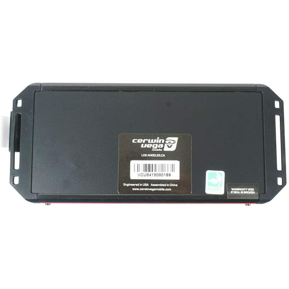 Cerwin Vega VCU84 1200W Peak 500W RMS Class D 4 Channel Marine Amplifier - High Power Waterproof Boat Audio System for Marine, Yacht, and Outdoor Adventures