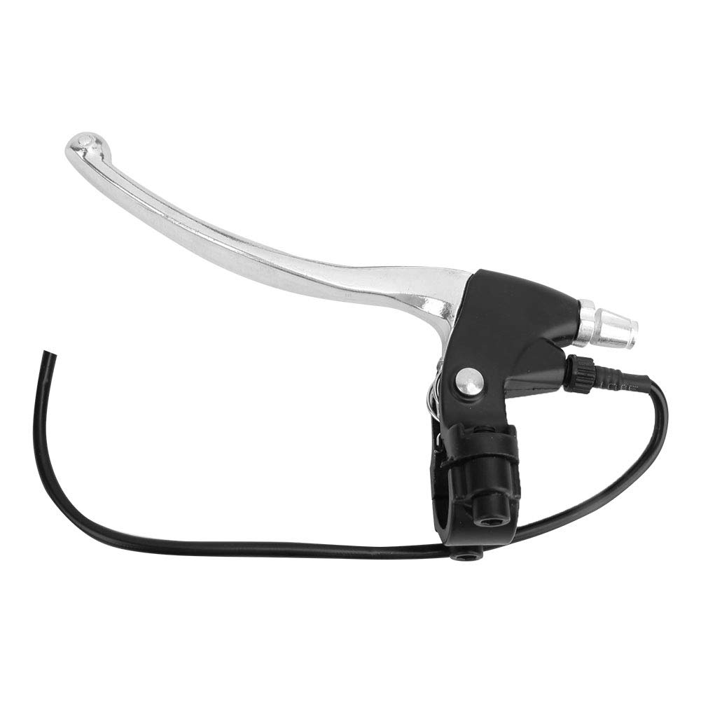 Premium Aluminum Alloy Bike Brake Levers Set - Left & Right Handlebars with Brake Cable - Compatible with Electric Bicycles & Mountain Bikes - Perfect for Rear Brake Replacement & Handlebar Grip Upgrades