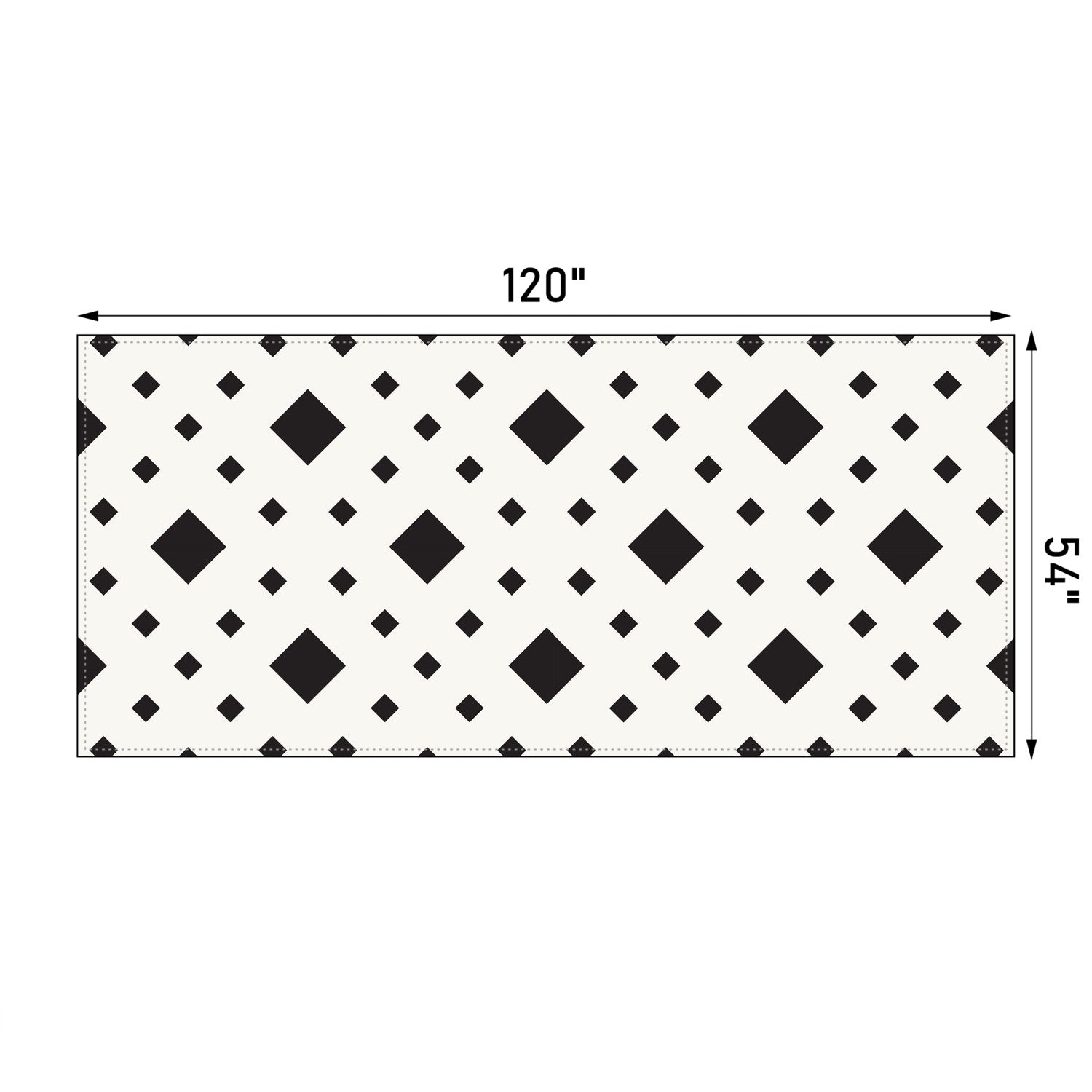 Premium Diamond Ridge Tablecloth - Elegant Diamond Pattern Table Linens for Dining Room, Wedding & Special Occasions