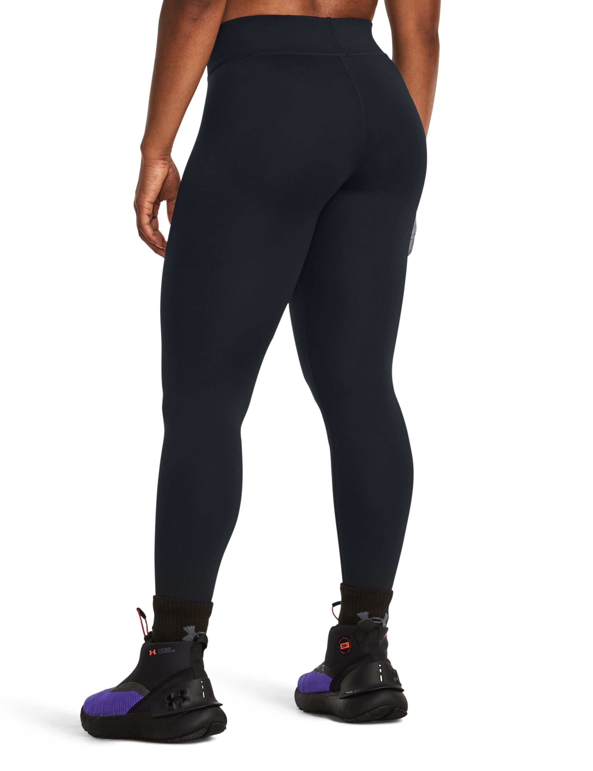 Thermal ColdGear Leggings for Women - Black & White Winter Running Tights - Perfect for Outdoor Workouts, Yoga & Cold Weather Activities