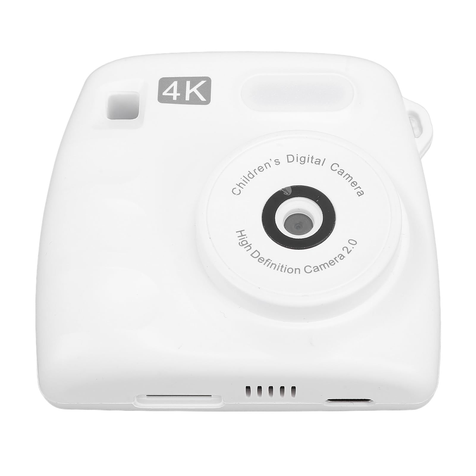 ASHATA 48MP Digital Camera with Dual Lens - 1080P HD Video, 2.0 Inch IPS Screen & LED Fill Light | Compact Portable Camera for Students, Teens, Boys & Girls (White) - Perfect for Travel, Parties, School Projects & Everyday Photography