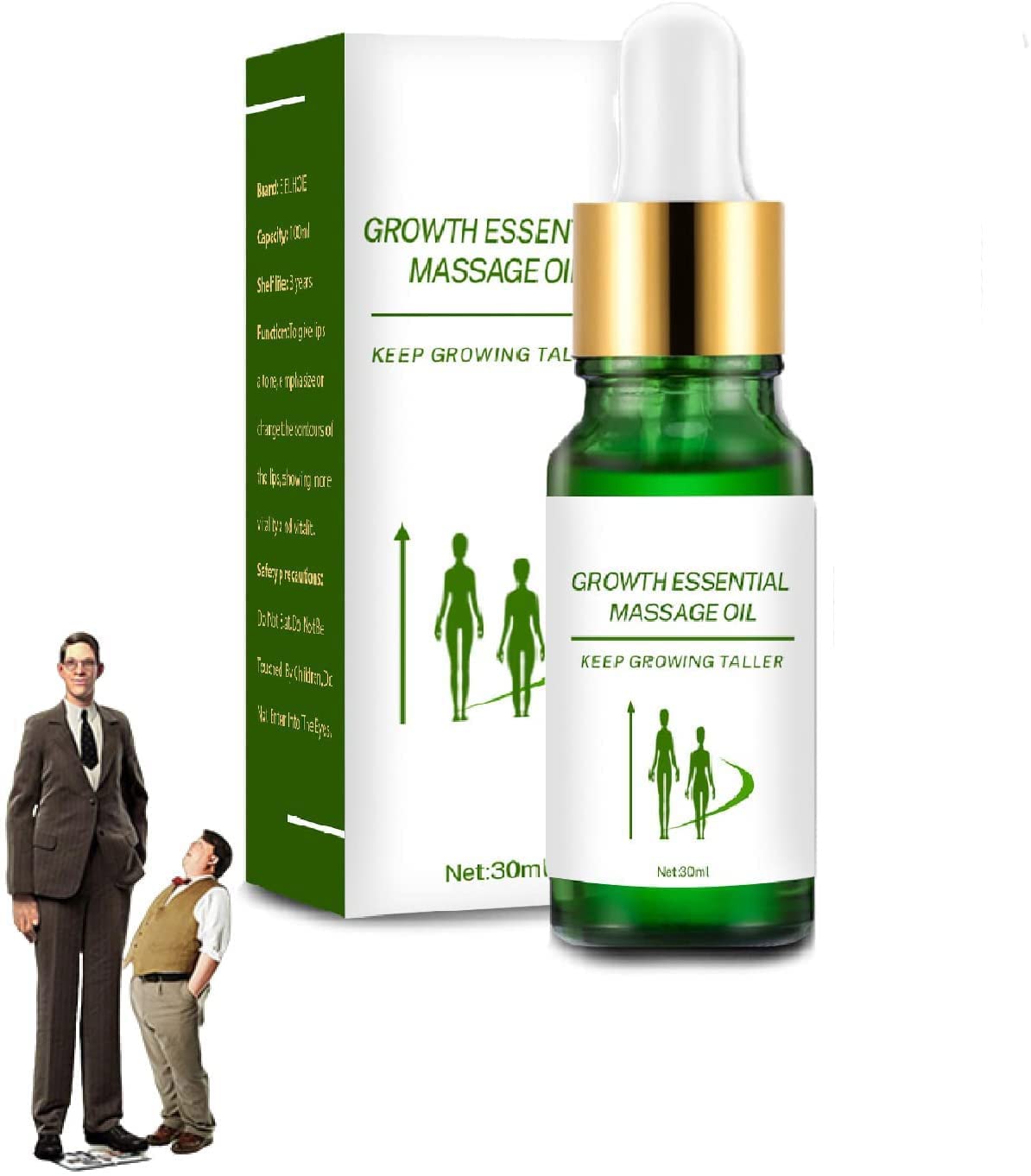 Anshka Tower High Growth Essential Massage Oil - Natural Herbal Height Increase Oil for Foot & Bone Growth - Healthy Height Booster for Men & Women - Perfect for Daily Massage & Height Enhancement Therapy (1pc)