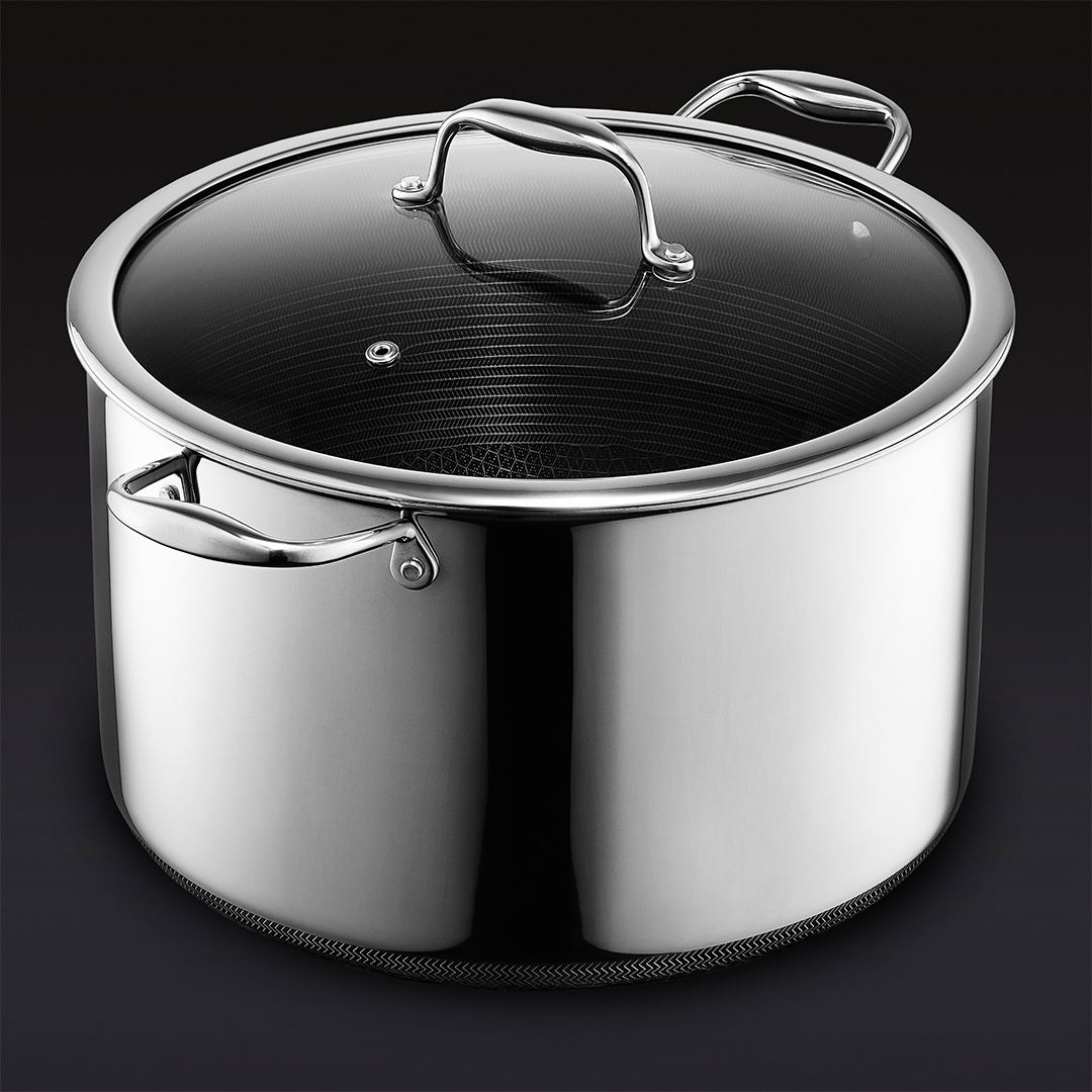 11.5 Liter Hybrid Cooking Pot with Lid - Nonstick, Durable & Versatile for Soups, Stews, Pasta & Meal Prep