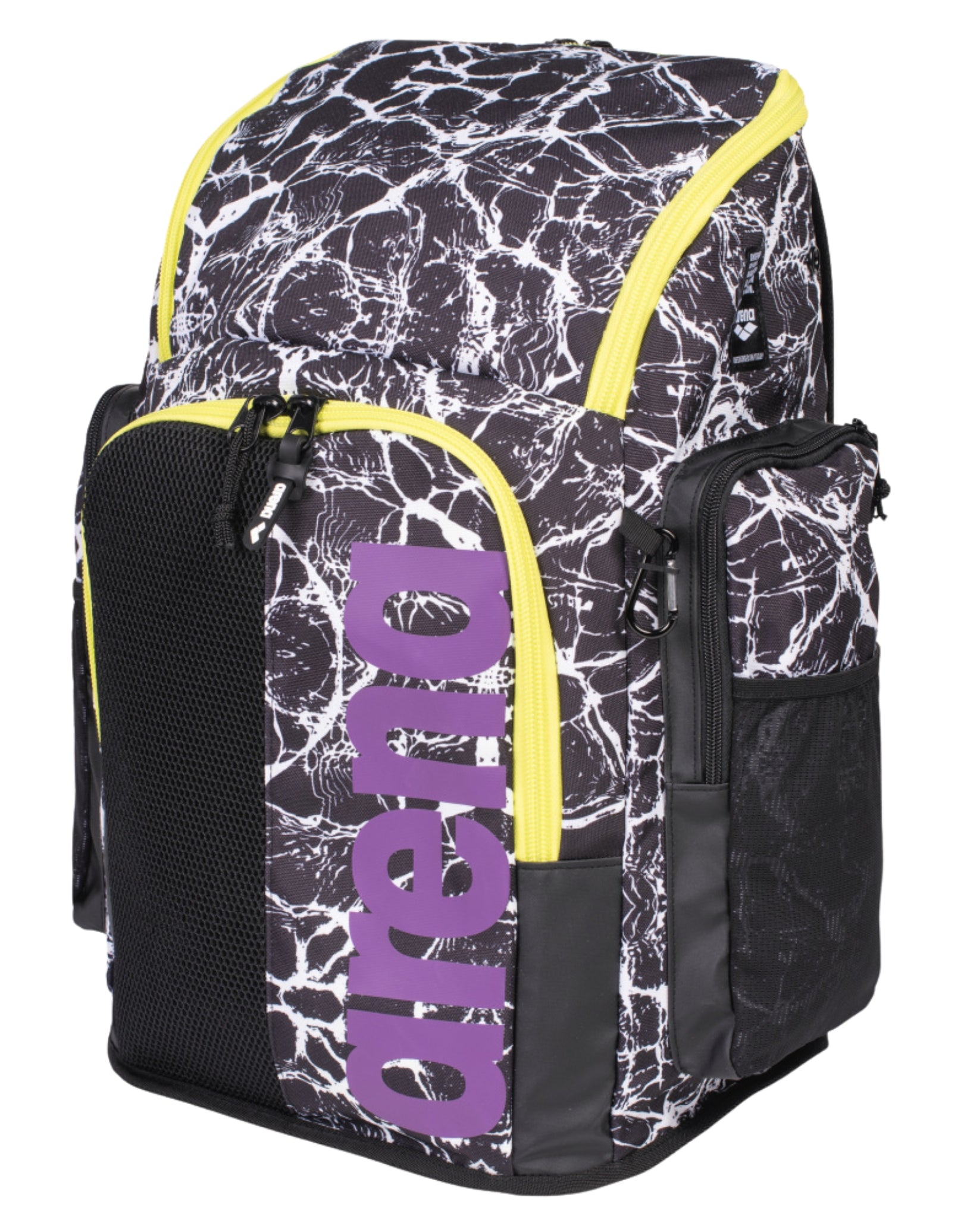 Spiky III Allover Team 45L Backpack - Limited Edition Black/White - Perfect for Travel, Hiking & School Backpacks