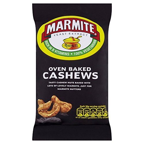 Marmite Cashew Nuts 90g - Savory Snack for Hiking & Parties