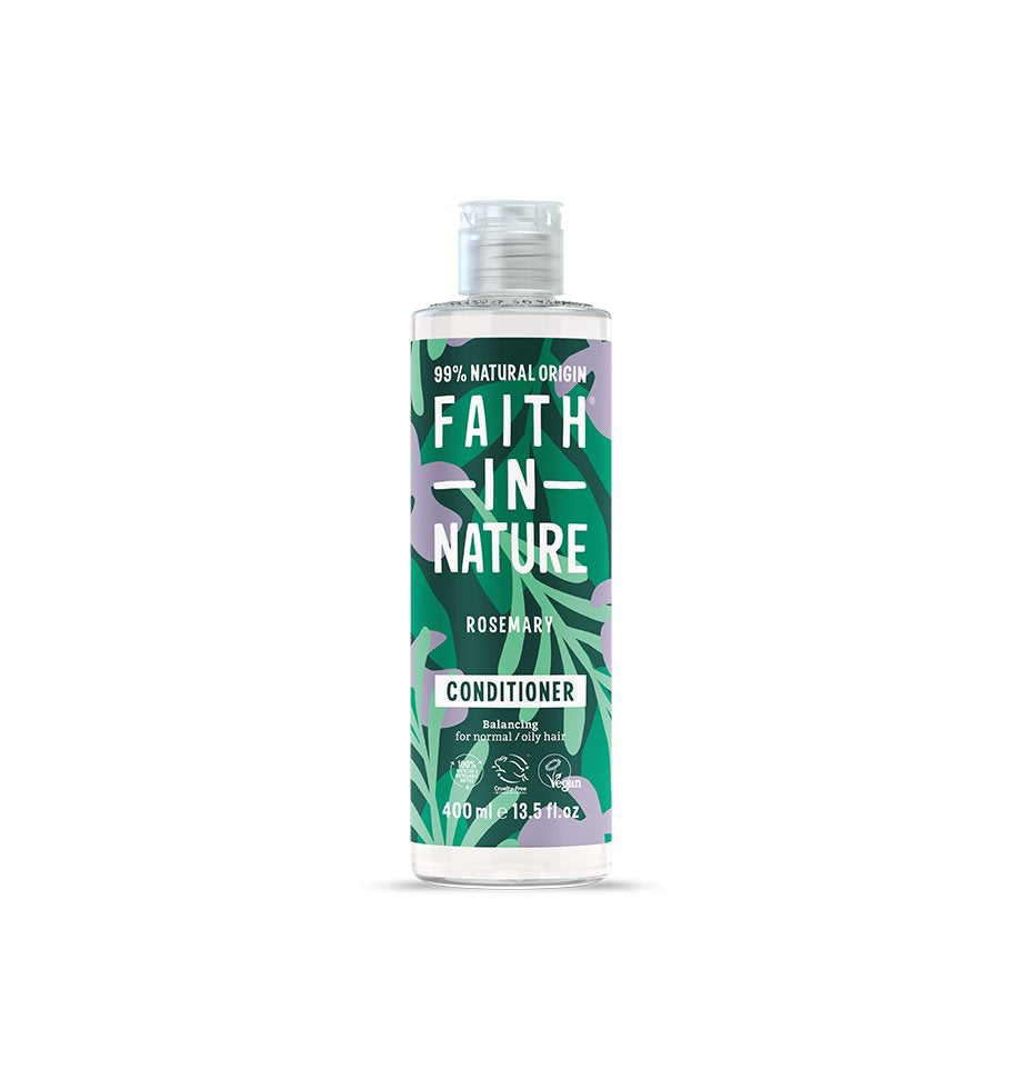 Faith In Nature Balancing Rosemary Conditioner for Dry & Oily Hair - Natural Vegan Hair Care for Daily Use & Scalp Hydration