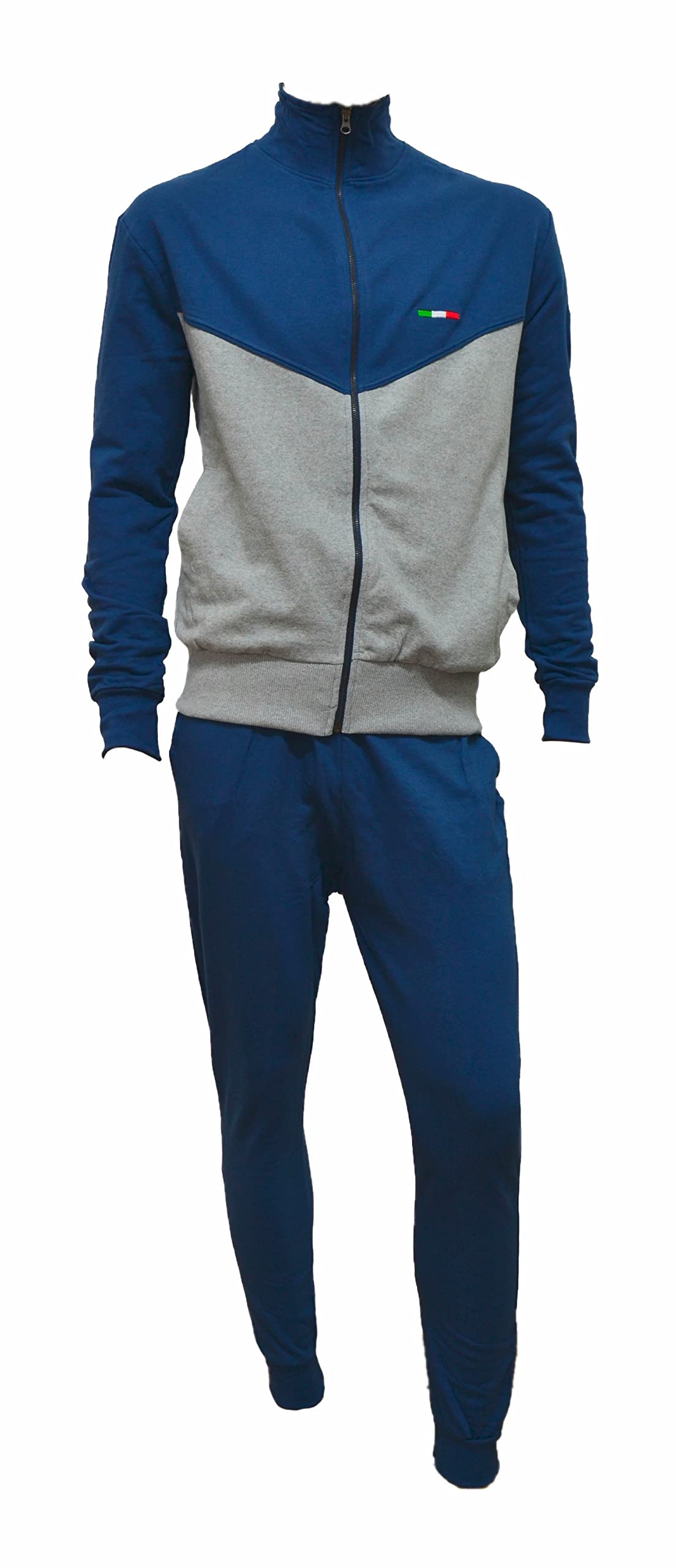 IVY OXFORD Men's Cotton Tracksuit Set - 100% Cotton Winter & 4 Season Sportswear for Men - Casual Jogging Suit with Sweatshirt & Pants - Perfect for Gym, Running, and Everyday Wear