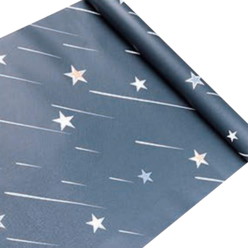 ZAMNEA Blue Stars Peel and Stick Shelf Liner - Self Adhesive Drawer & Cabinet Liner Paper - 17.8 x 118 Inch - Easy to Apply & Remove - Perfect for Kitchen, Bathroom, Bedroom, Office & Dorm Decor