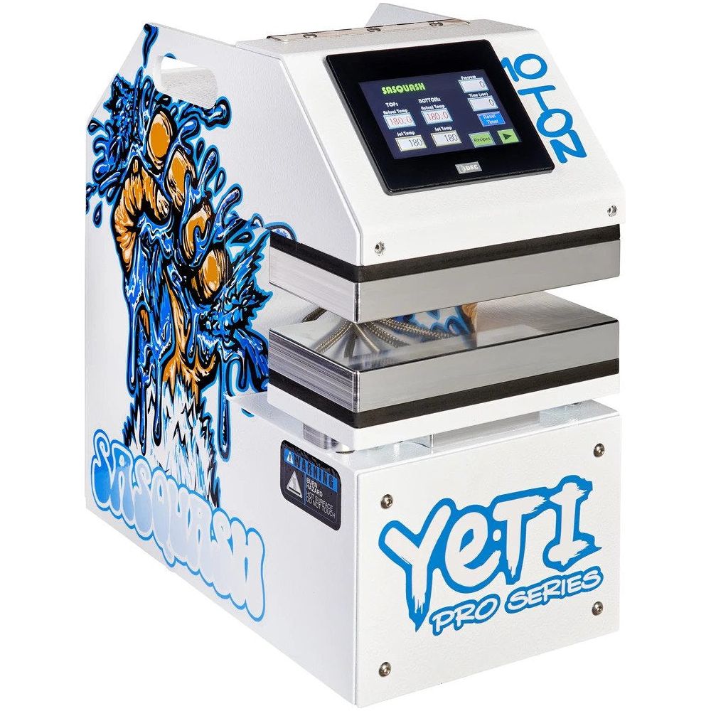 10 Ton YETI Pro Series Rosin Press for Hash, Flower & Concentrates - Heavy Duty Hydraulic Heat Plates for DIY Rosin Extraction - Perfect for Home & Commercial Cannabis Processing