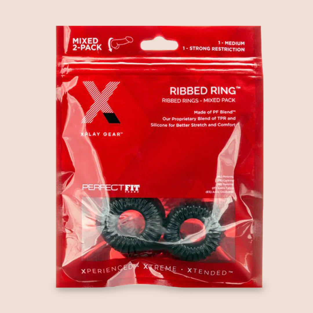 XPLAY® Mixed Pack Ribbed Ring & RR Slim - Stretchy Adjustable Rings for Women & Men | Fashion Jewelry for Daily Wear, Stacking & Gift Giving