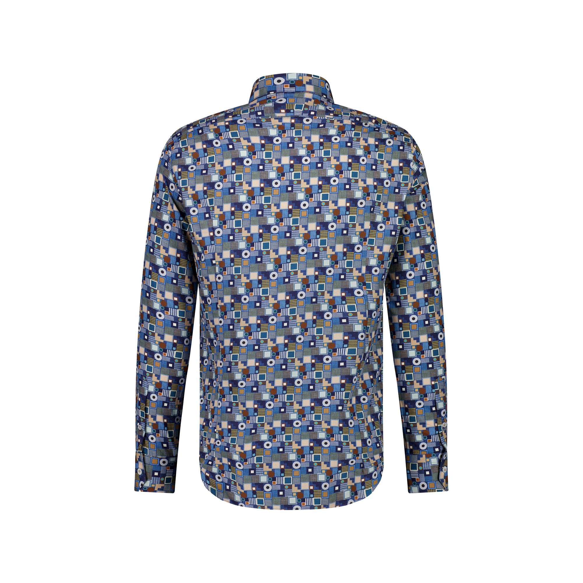 Blue Print Floral Shirt for Women - Stylish Cordone Flowerwear Top - Perfect for Spring Outfits, Date Nights & Office Wear