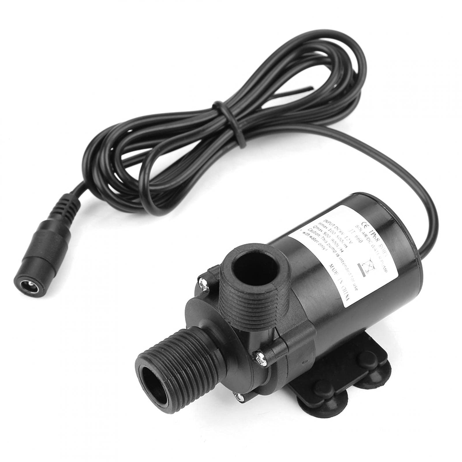 12V DC Submersible Aquarium Water Pump - Low Noise & Easy Install for Fish Tanks