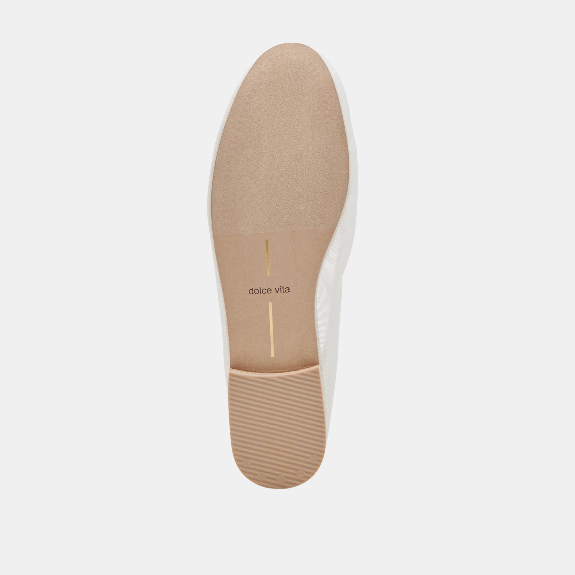 Cadel Women's Ballet Flats - Ivory Mesh Comfortable Slip-On Shoes for Casual Wear, Work & Travel