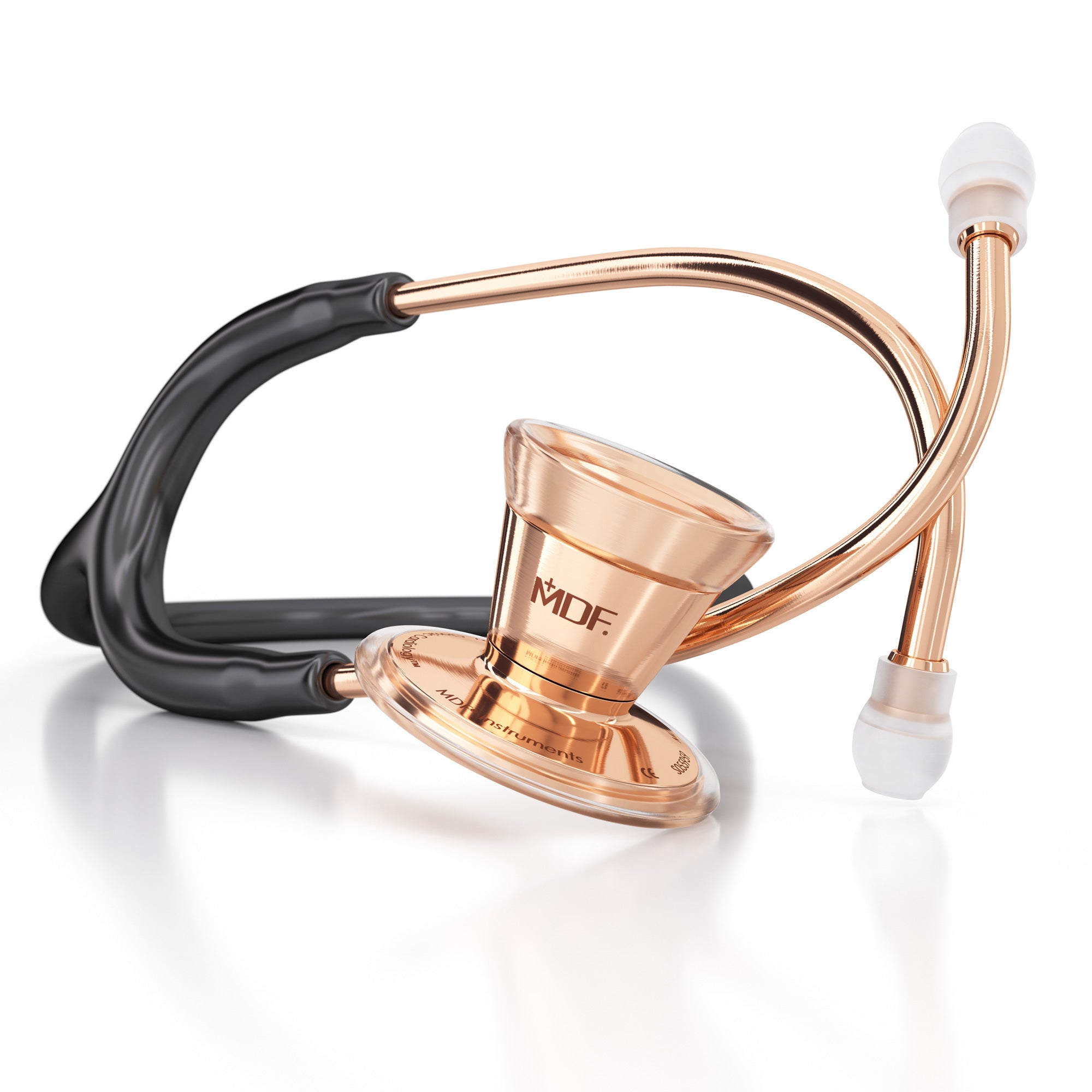 ProCardial® Stainless Steel Cardiology Stethoscope - Black/Rose Gold | Premium Dual Head Stethoscope for Medical Professionals, Nurses & Students | Ideal for Heart & Lung Auscultation in Clinics & Hospitals