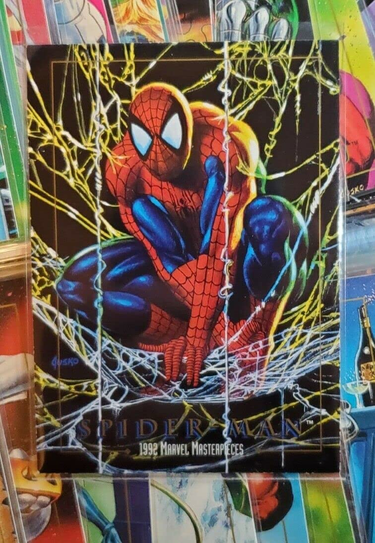 1992 Marvel Masterpieces Series I Base Set - 100 NM/M Trading Cards Featuring Joe Jusko Art, Spider-Man & More | Collectible Marvel Comics Cards for Display, Investment & Nostalgia